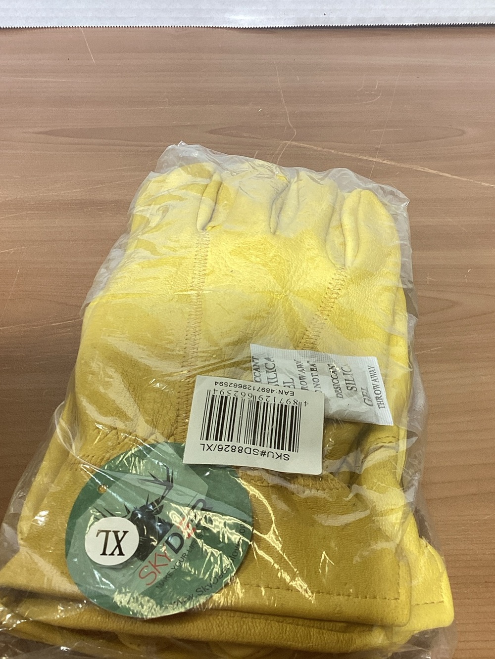 Yellow Work Gloves - Packaged 3 pair